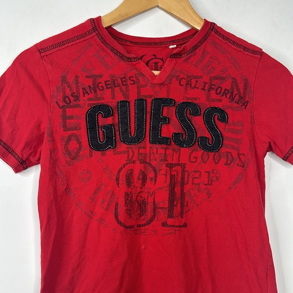 Guess T-Shirt Children Size 8 Red - Picture 6 of 6